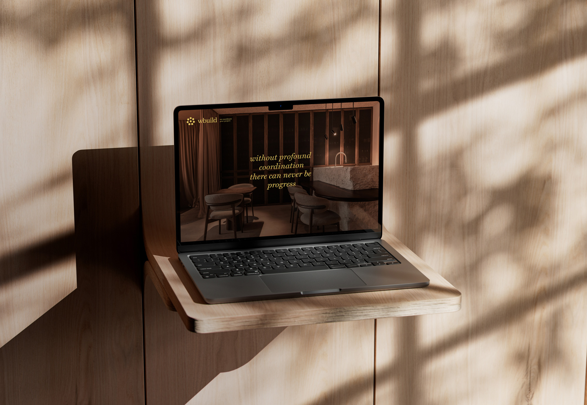 Mock-up van de Wbuild website ontworpen door Plug